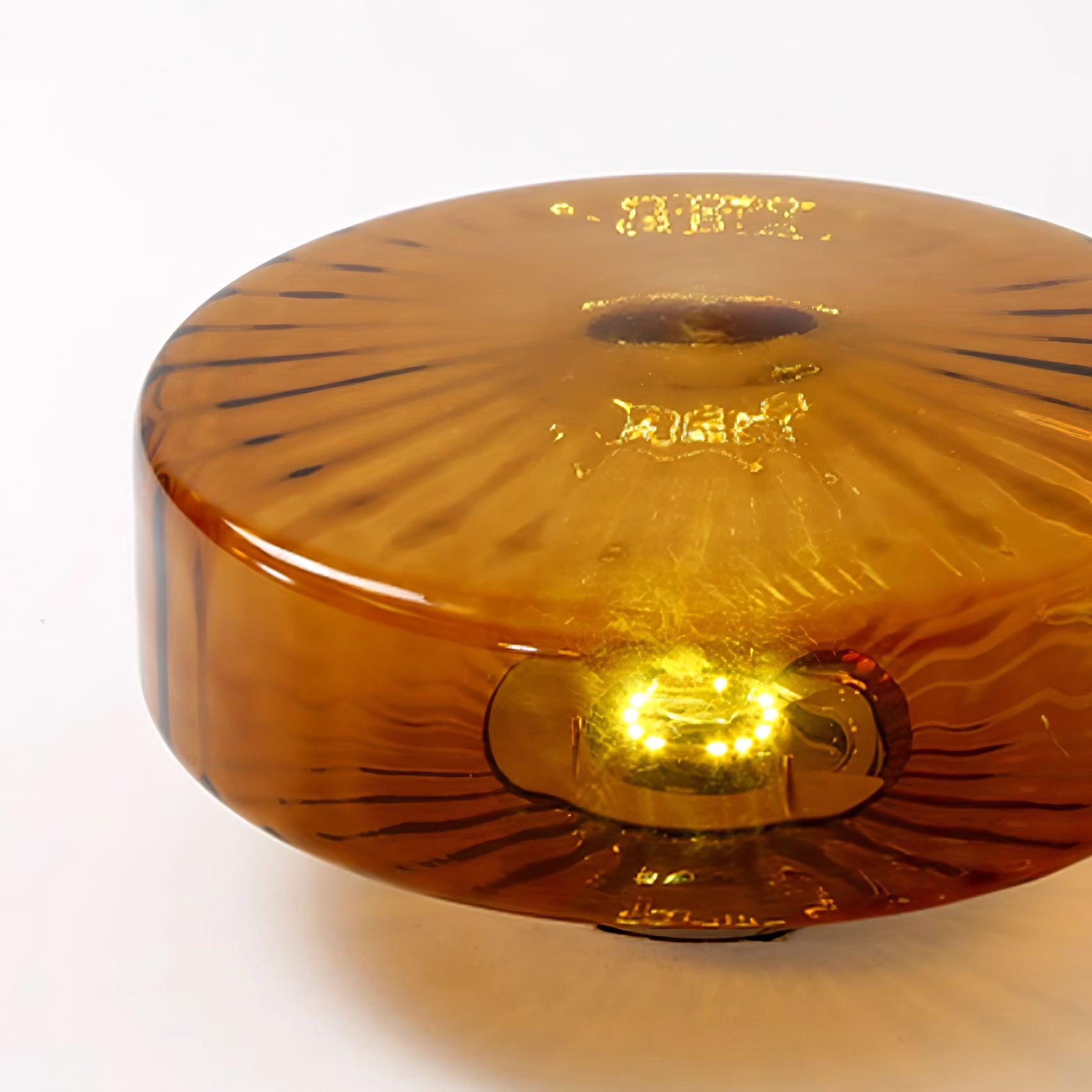 June Amber Glass Ceiling Light