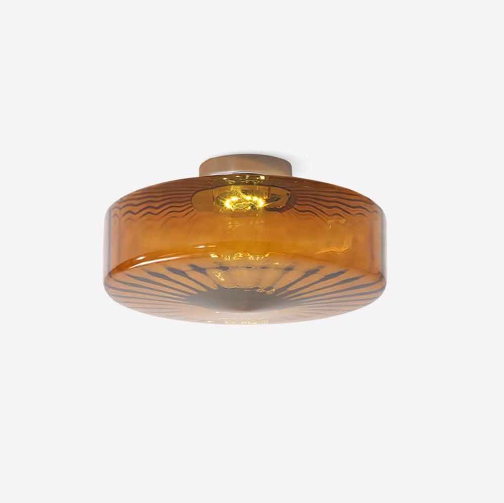 June Amber Glass Ceiling Light