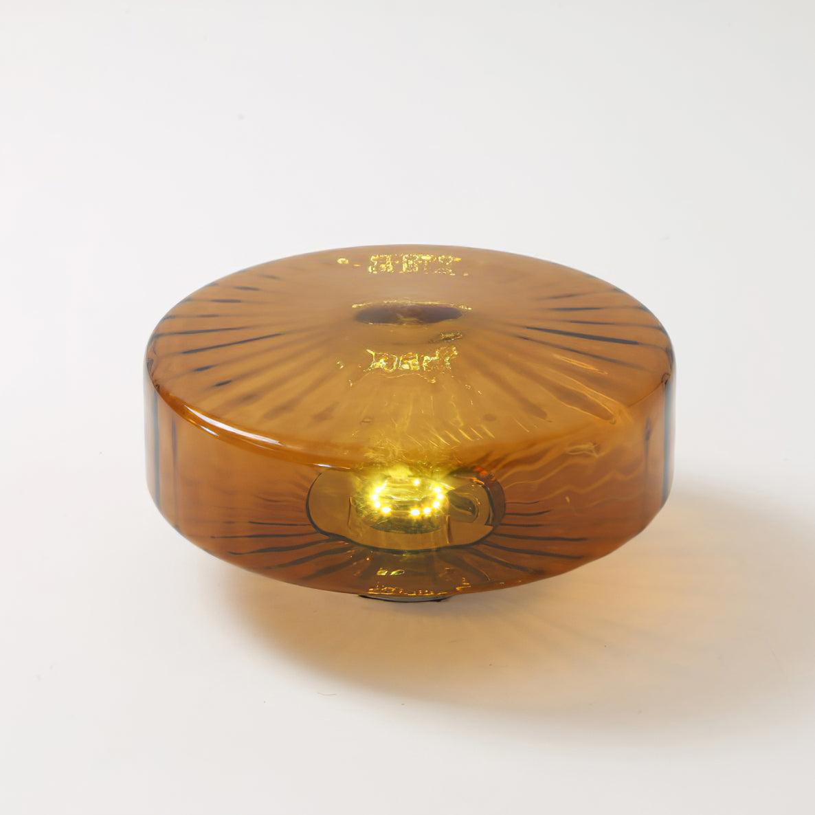 June Amber Glass Ceiling Light