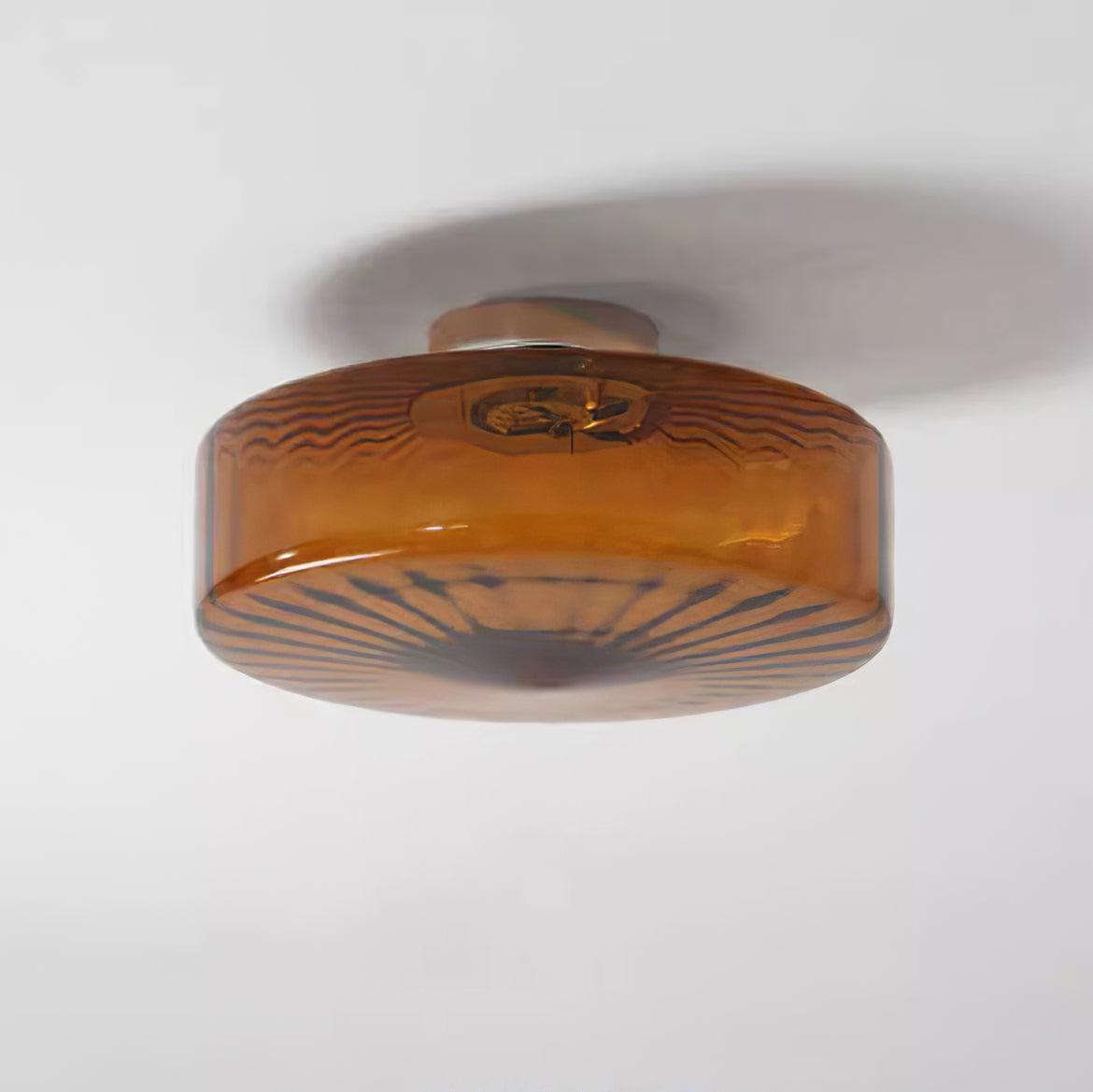 June Amber Glass Ceiling Light