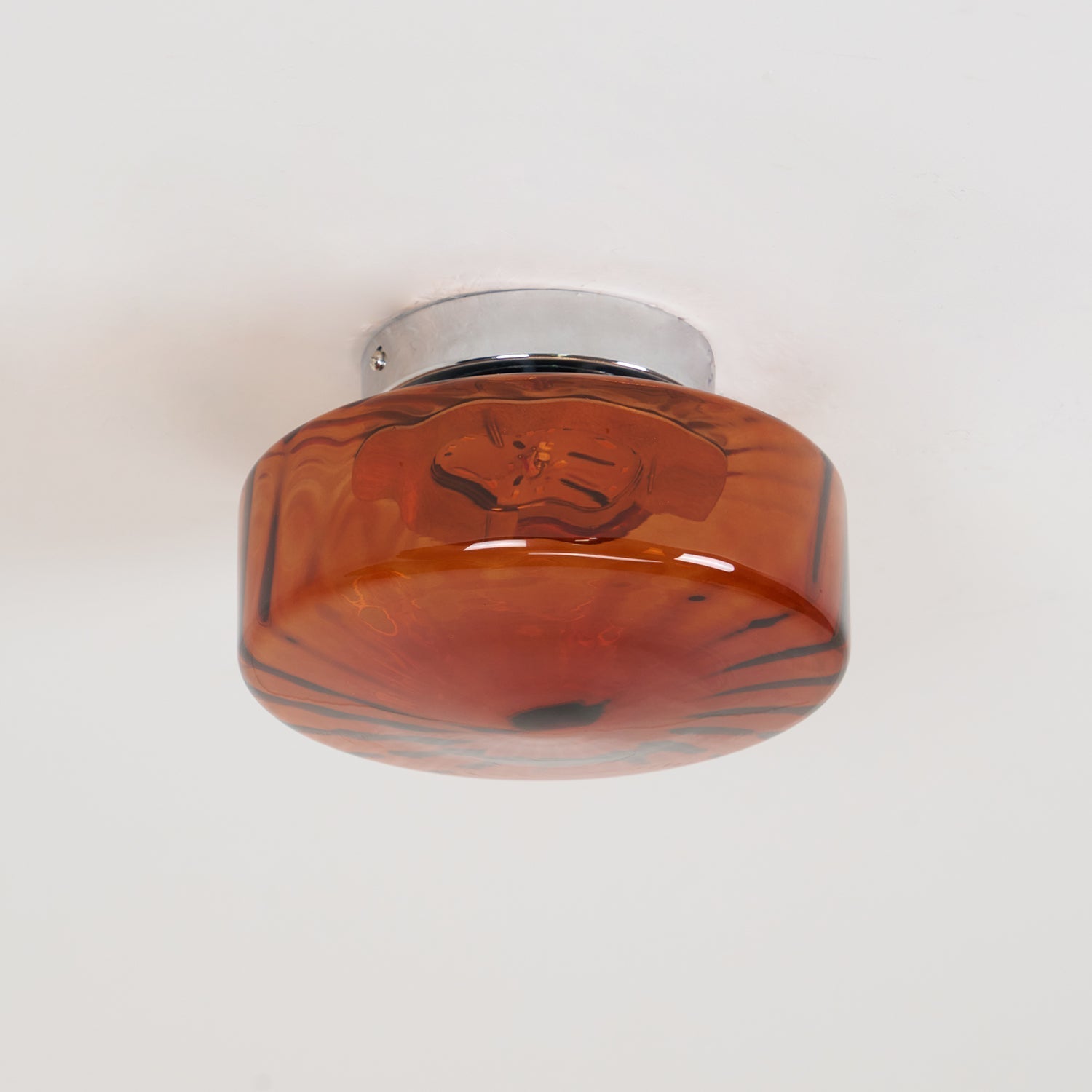 June Amber Glass Ceiling Light