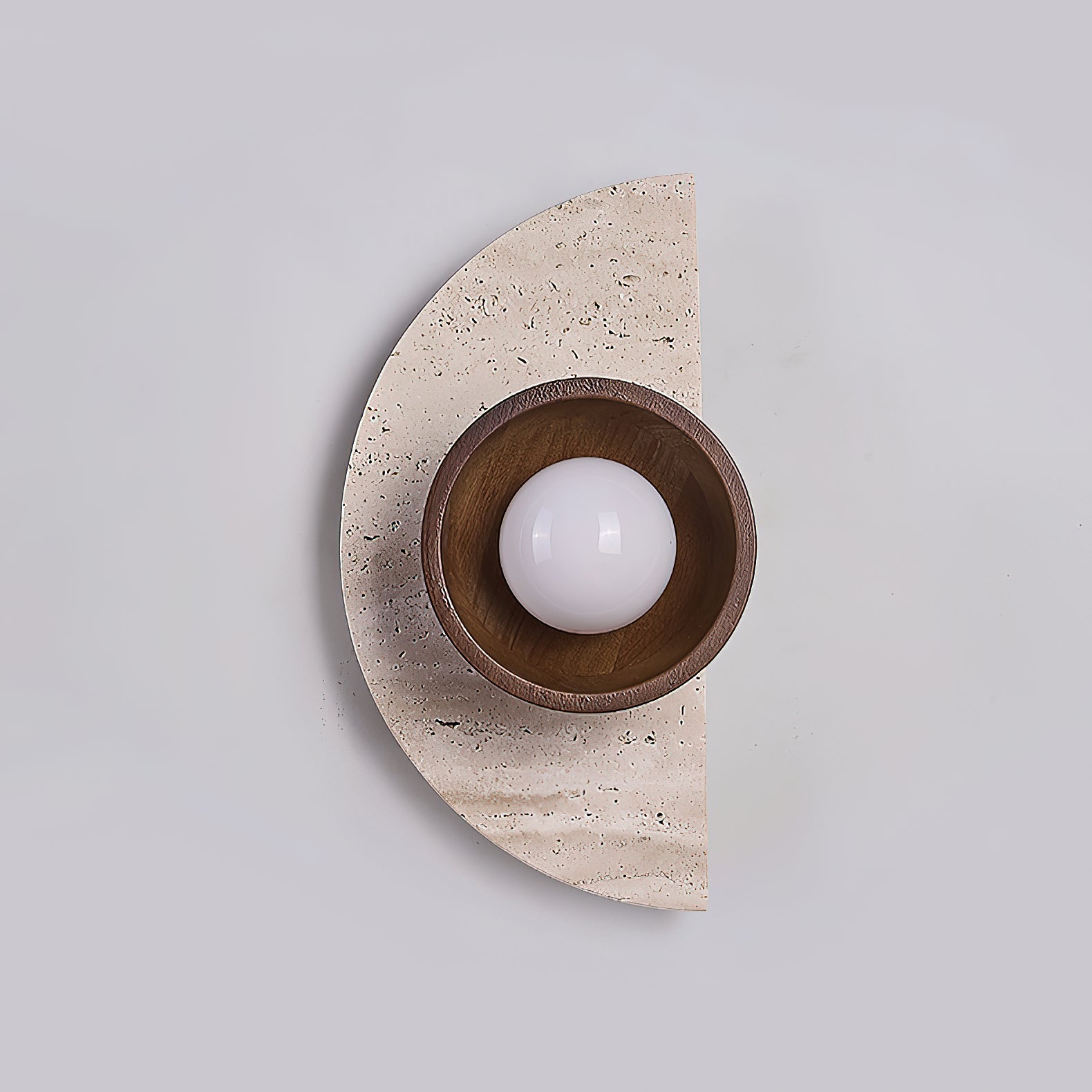 Dvaluvyi Individual Creativity Travertine Wall Lamp - Neutralighting