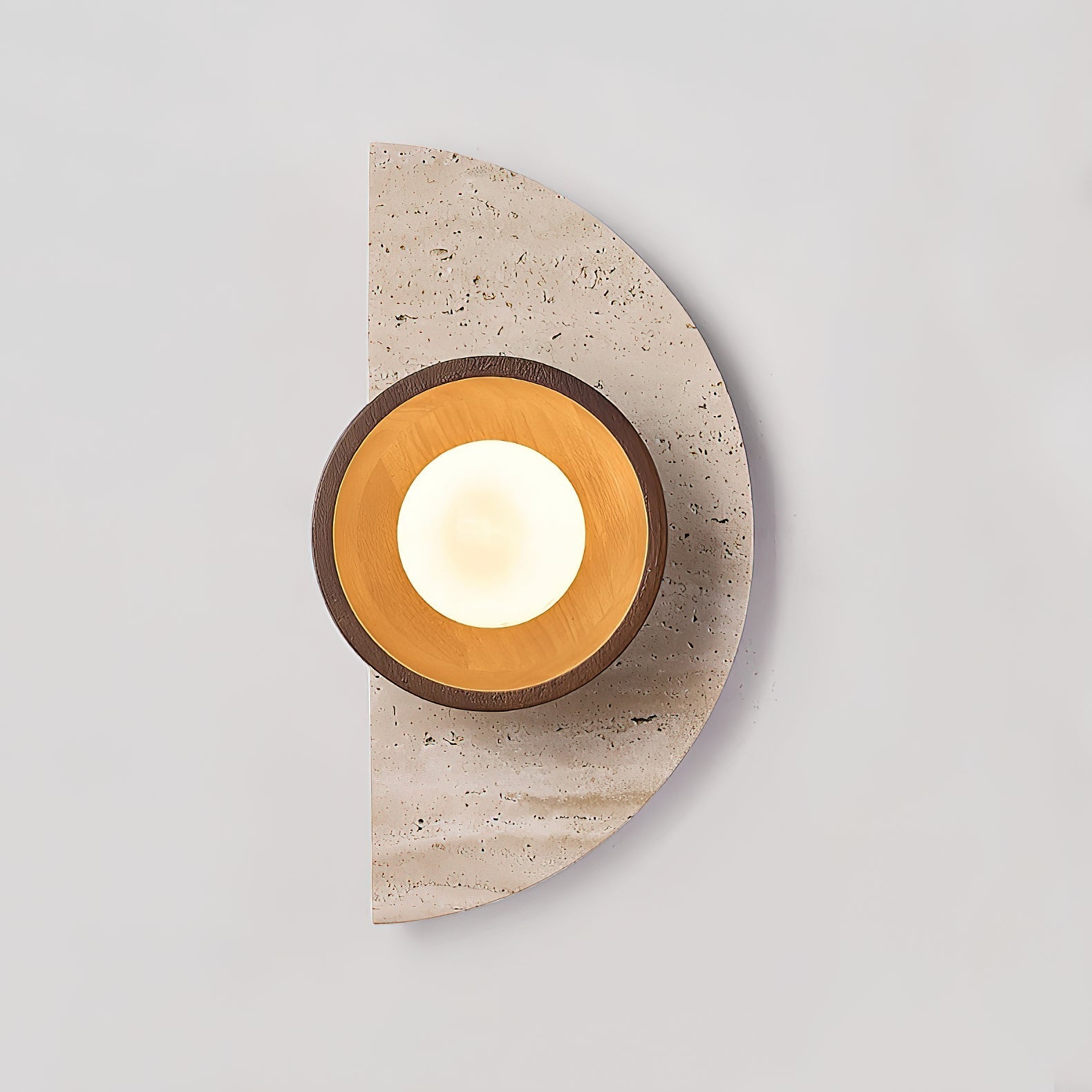 Dvaluvyi Individual Creativity Travertine Wall Lamp - Neutralighting