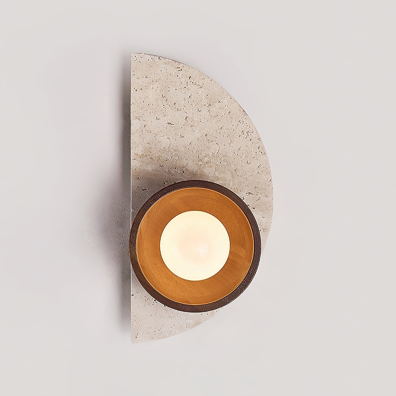 Dvaluvyi Individual Creativity Travertine Wall Lamp - Neutralighting