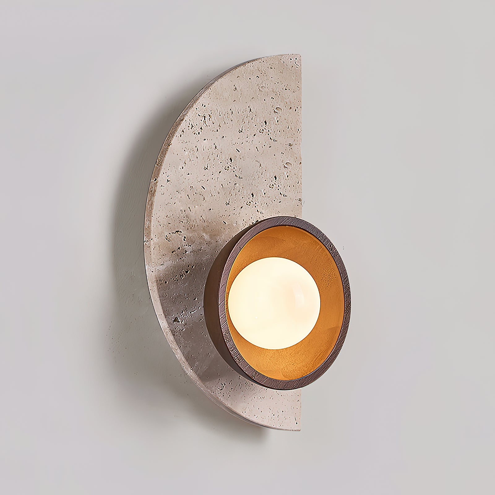 Dvaluvyi Individual Creativity Travertine Wall Lamp - Neutralighting