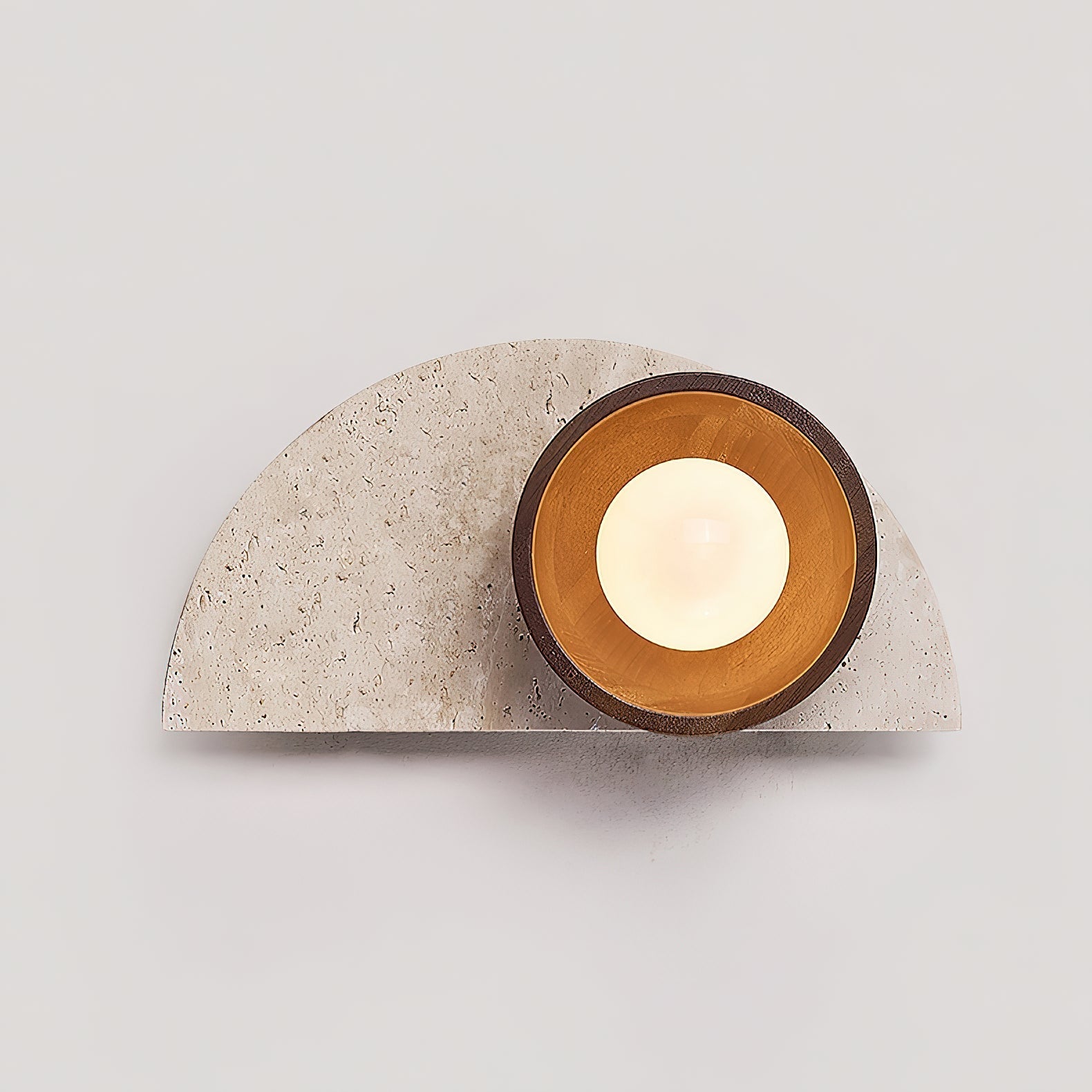 Dvaluvyi Individual Creativity Travertine Wall Lamp - Neutralighting