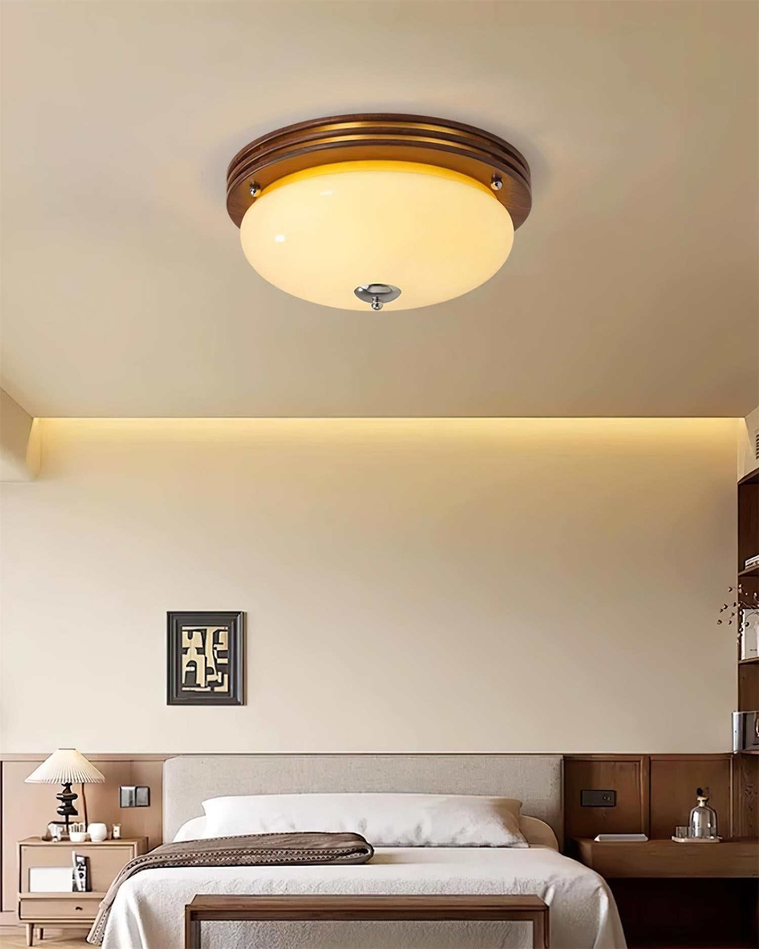 Povio Glass Flush Mount Ceiling Light - Neutralighting
