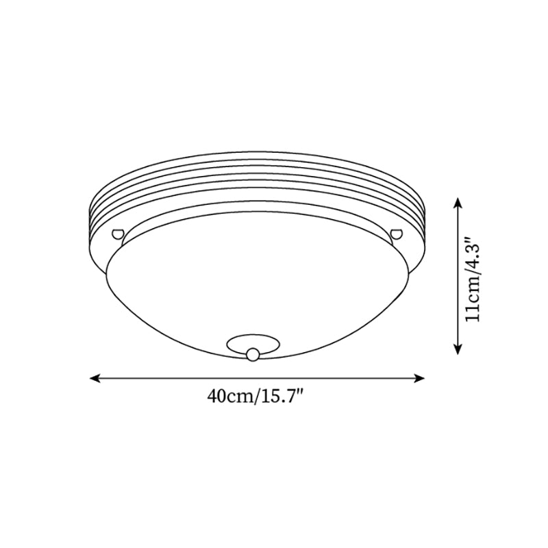 Povio Glass Flush Mount Ceiling Light - Neutralighting