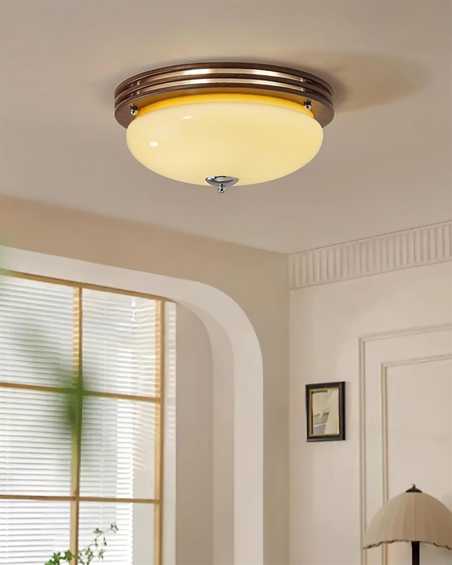 Povio Glass Flush Mount Ceiling Light - Neutralighting