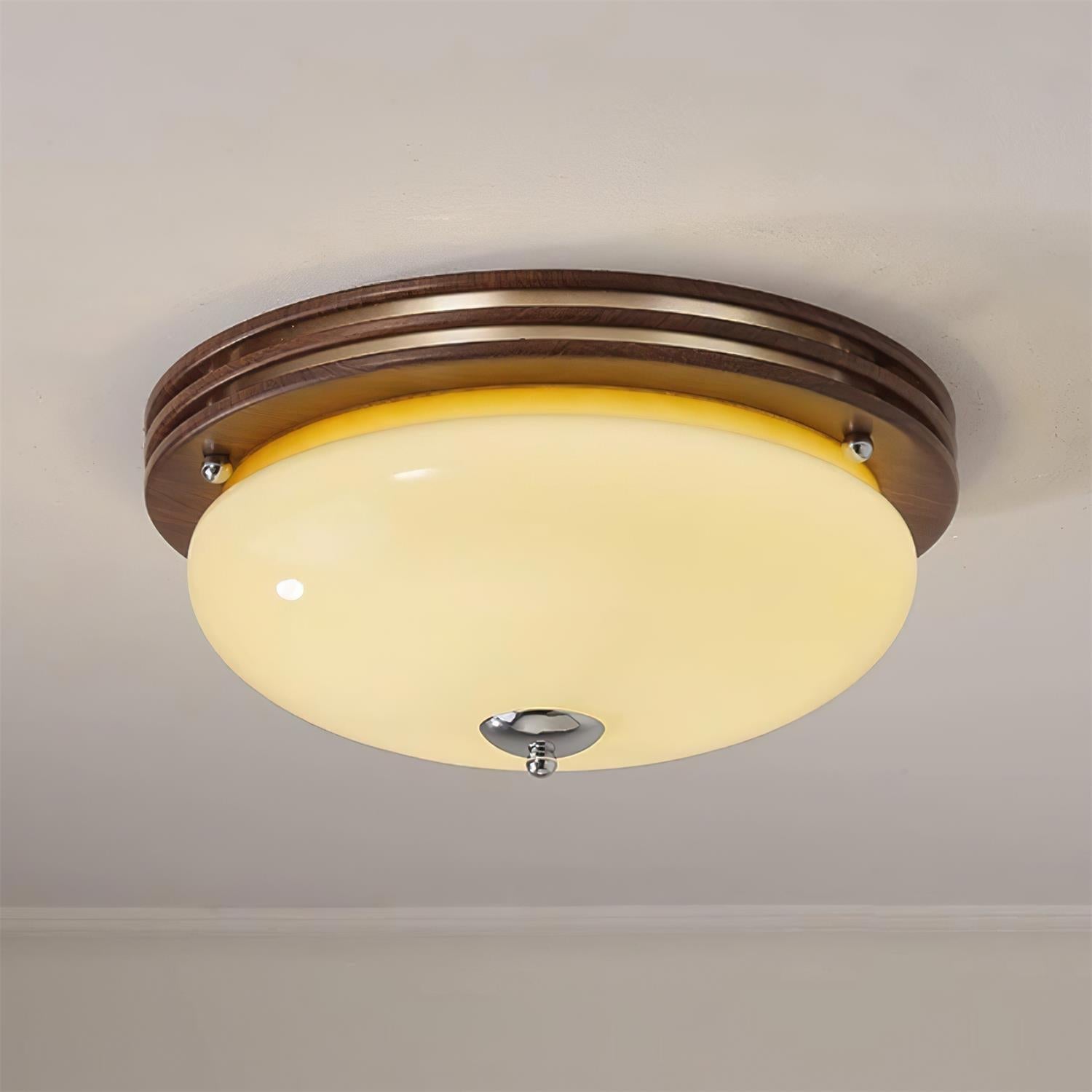 Povio Glass Flush Mount Ceiling Light - Neutralighting