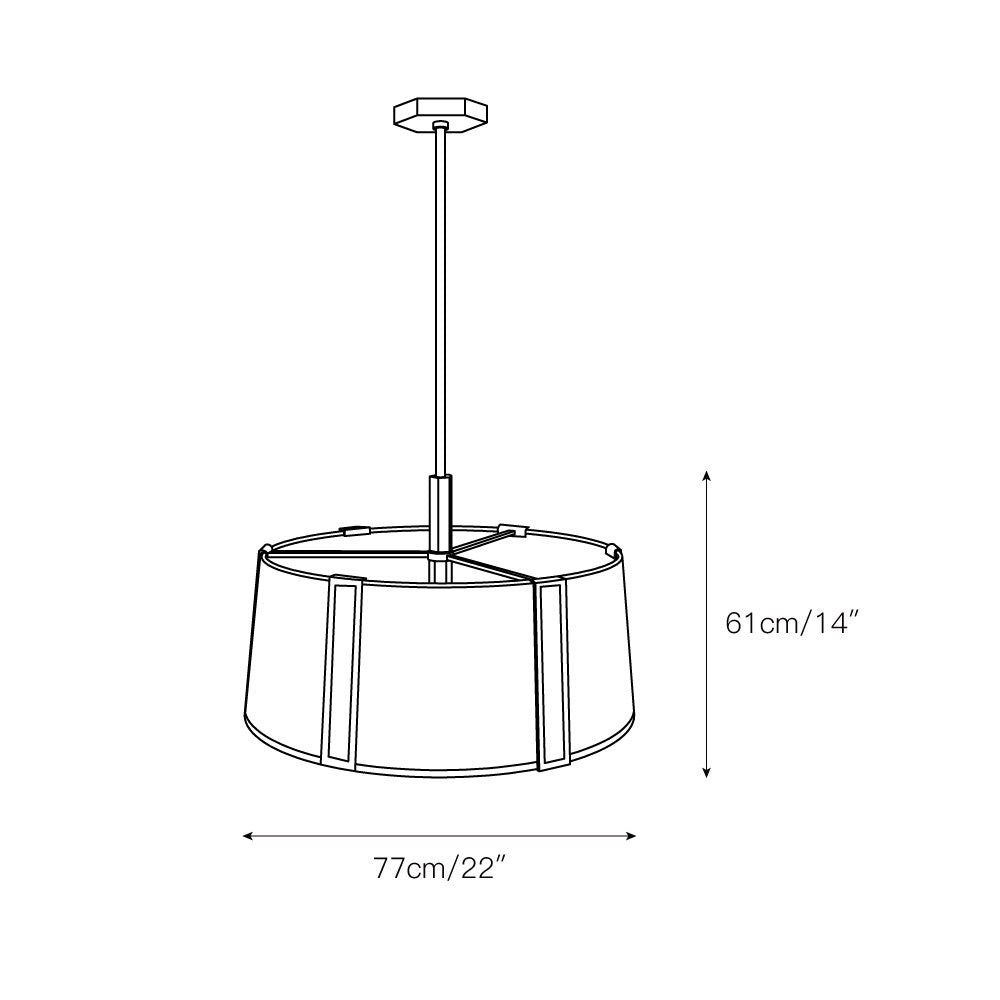 Gloruvyn Modern Minimalist Natural Metal Chandelier - Neutralighting