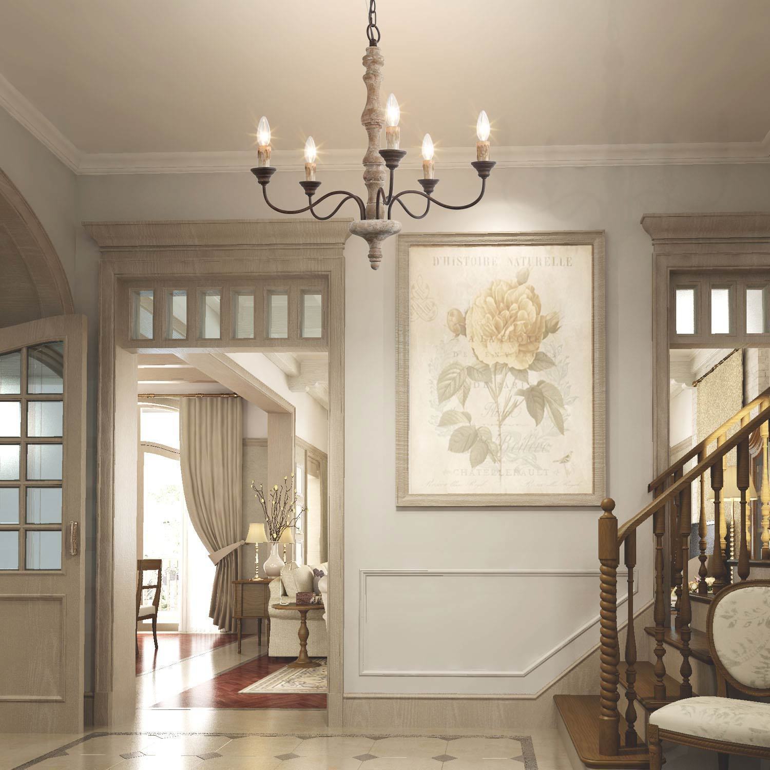 Fljotuvyi Individual Creativity Wood Metal Chandelier - Neutralighting