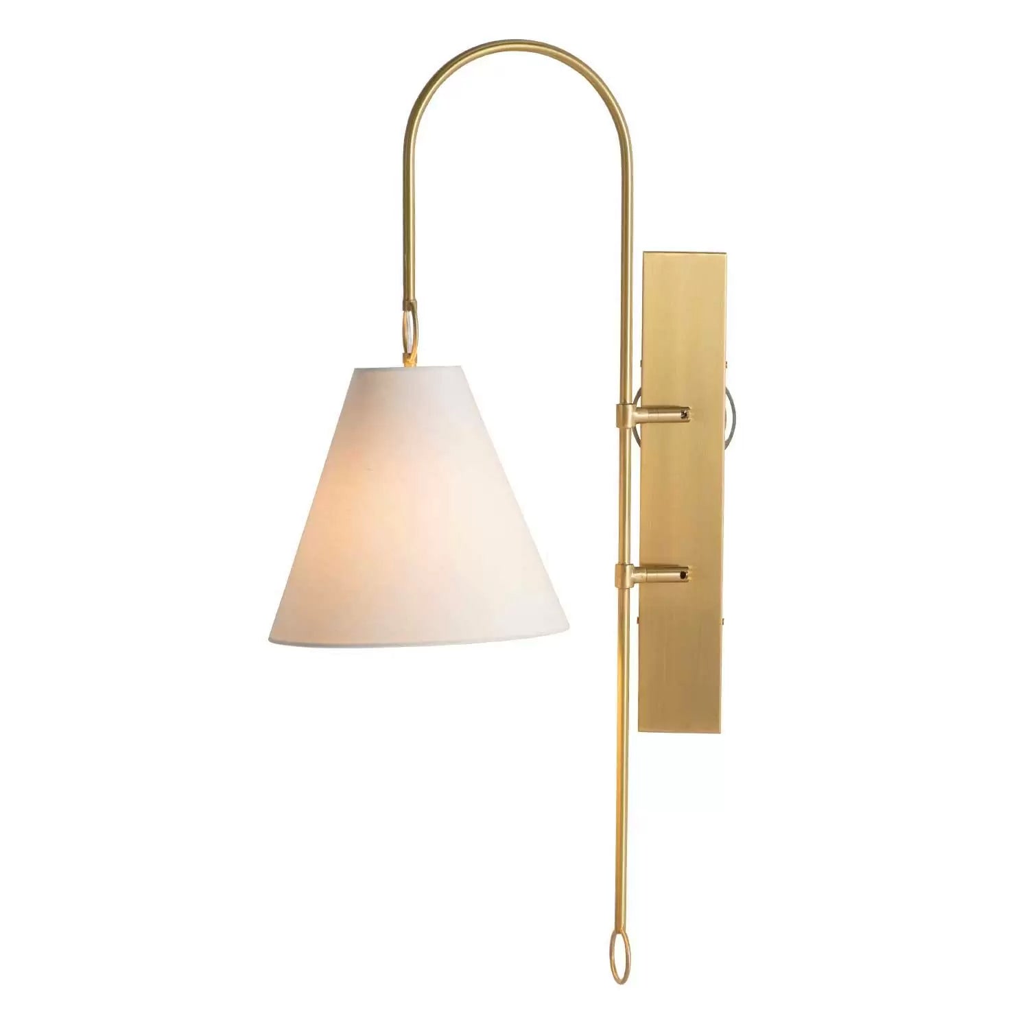 Ildvuvyi Modern Premium Brass Fabric Metal Wall Lamp - Neutralighting