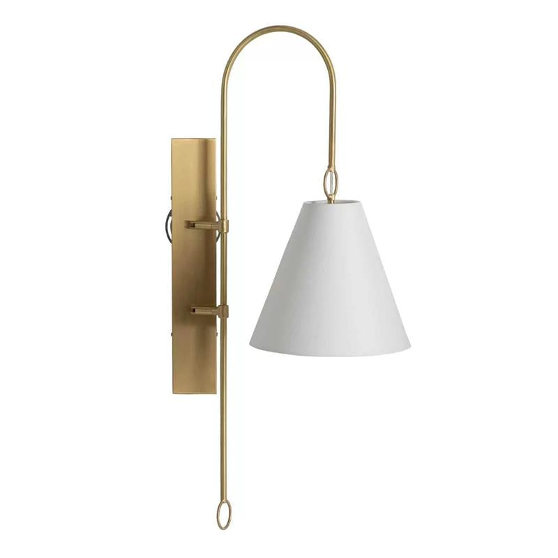 Ildvuvyi Modern Premium Brass Fabric Metal Wall Lamp - Neutralighting