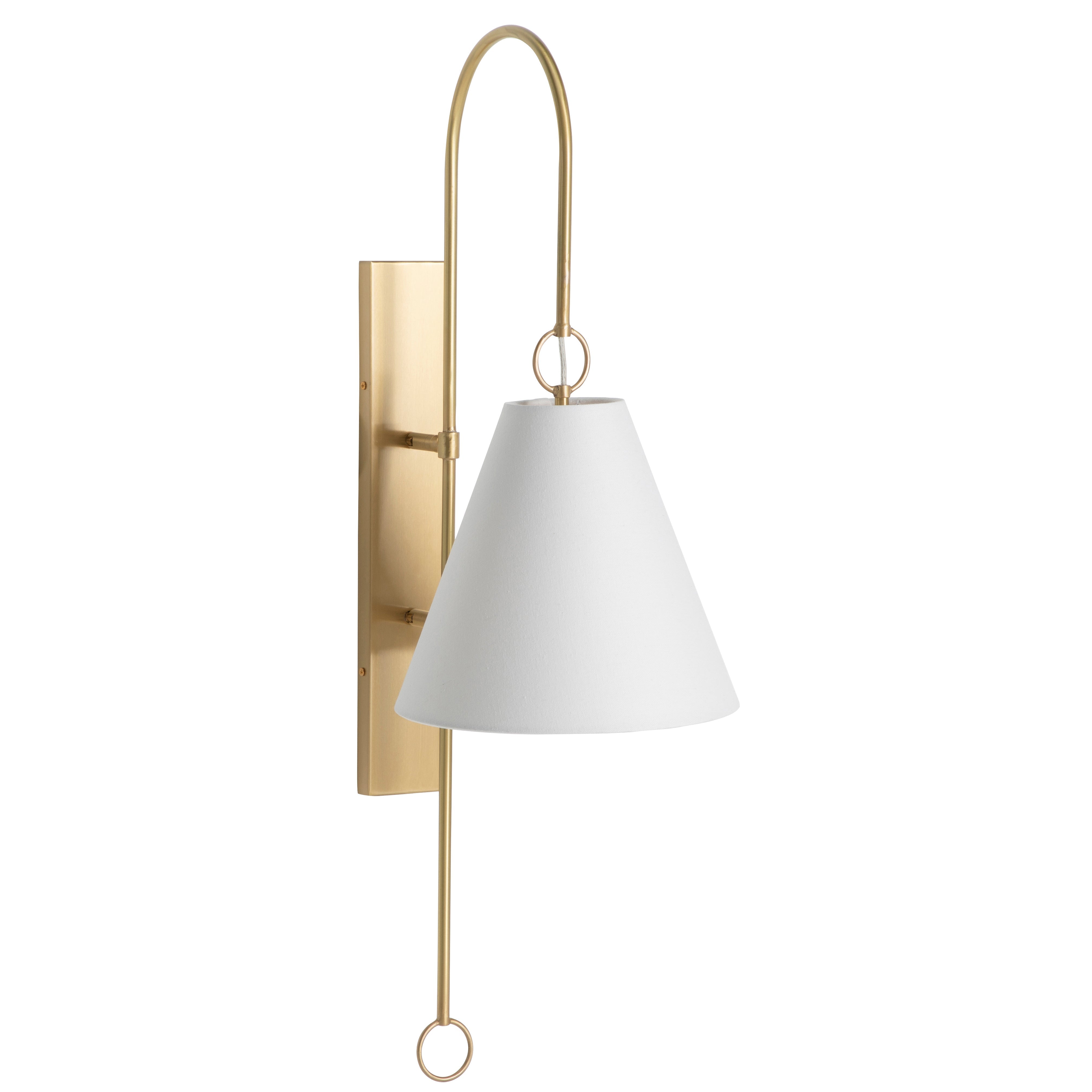 Ildvuvyi Modern Premium Brass Fabric Metal Wall Lamp - Neutralighting