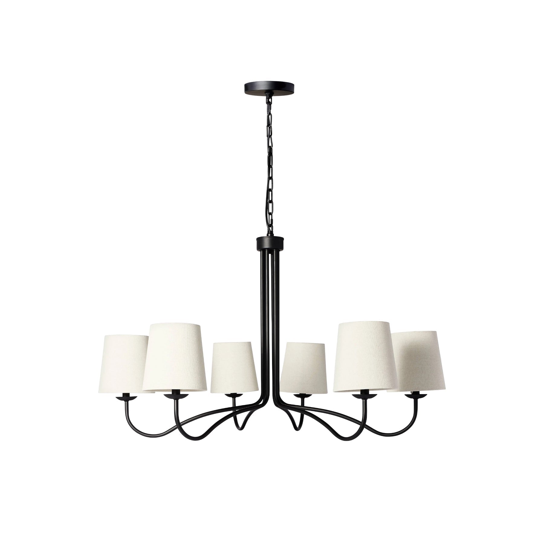Kvennuvyn Modern Minimalist Metal Fabric Chandelier - Neutralighting