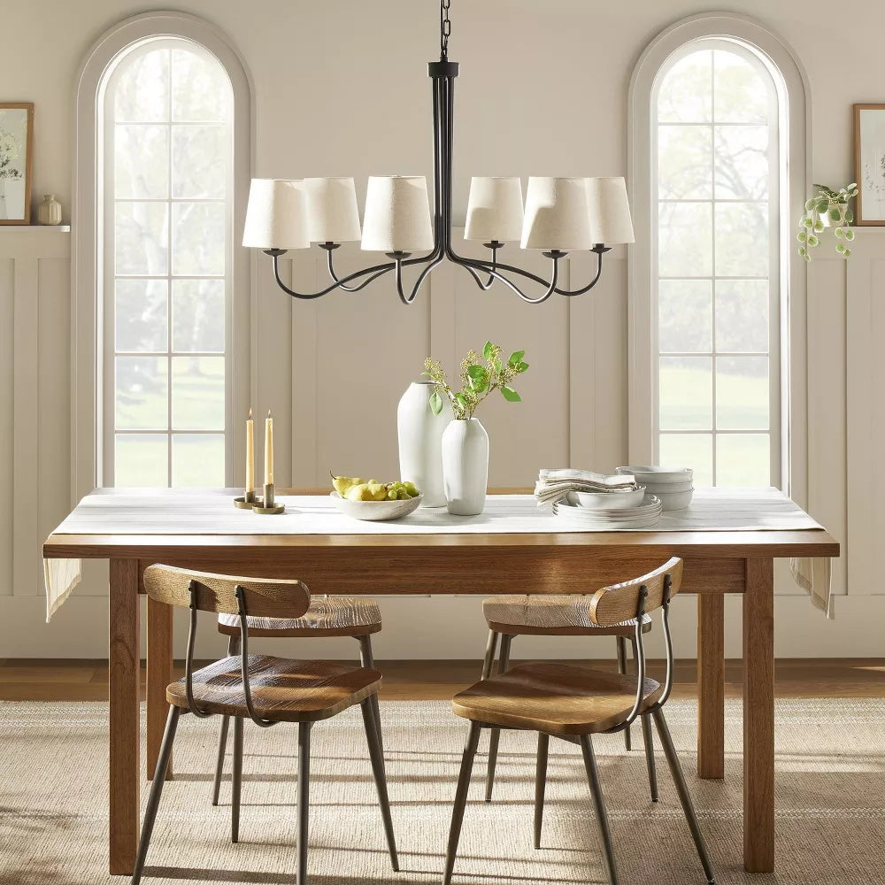 Kvennuvyn Modern Minimalist Metal Fabric Chandelier - Neutralighting