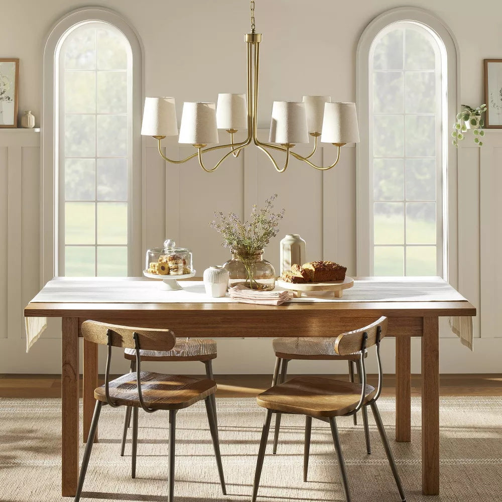 Kvennuvyn Modern Minimalist Metal Fabric Chandelier - Neutralighting