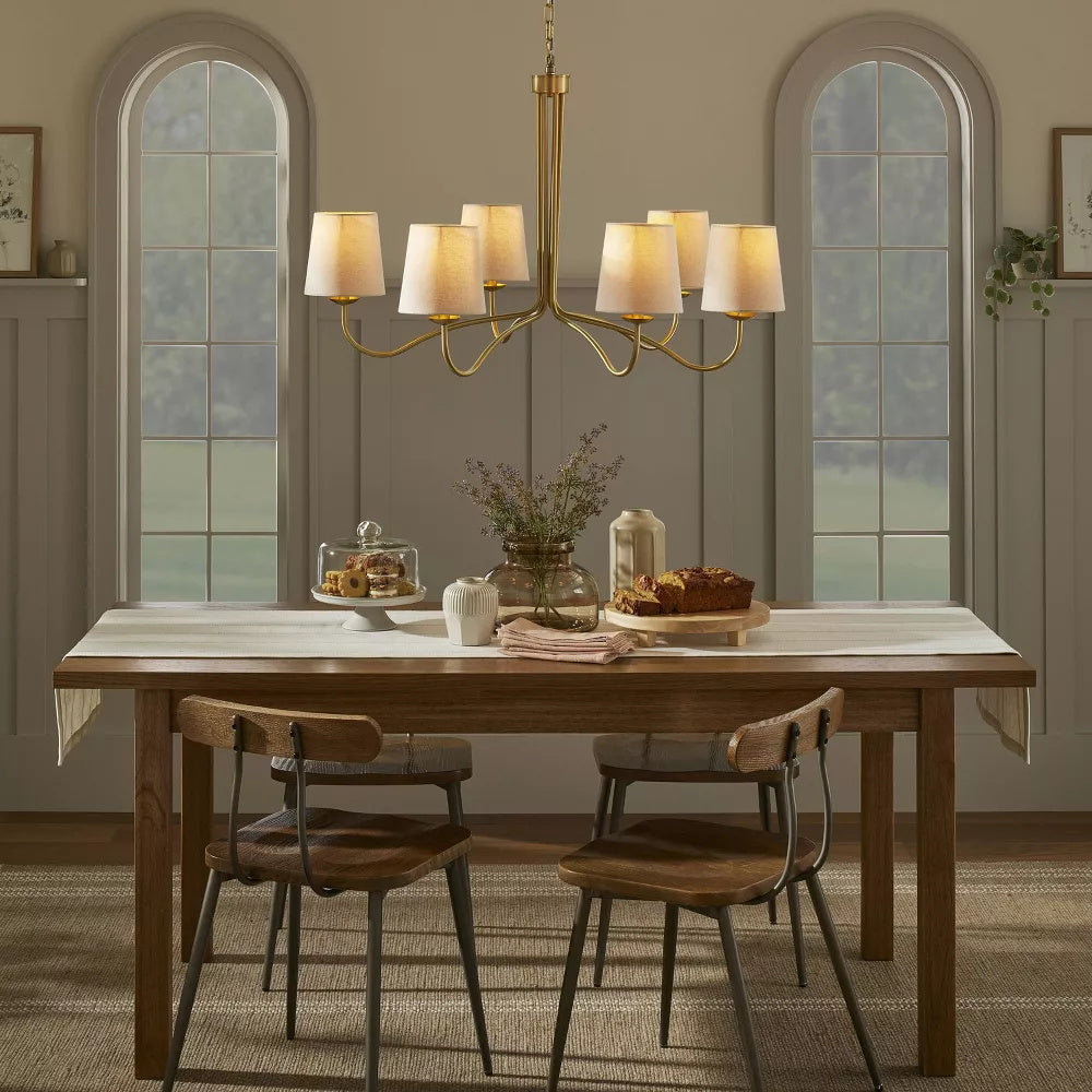 Kvennuvyn Modern Minimalist Metal Fabric Chandelier - Neutralighting