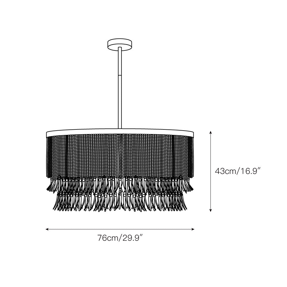 Ljomuvyn Postmodern Luxury Wood Metal Chandelier - Neutralighting