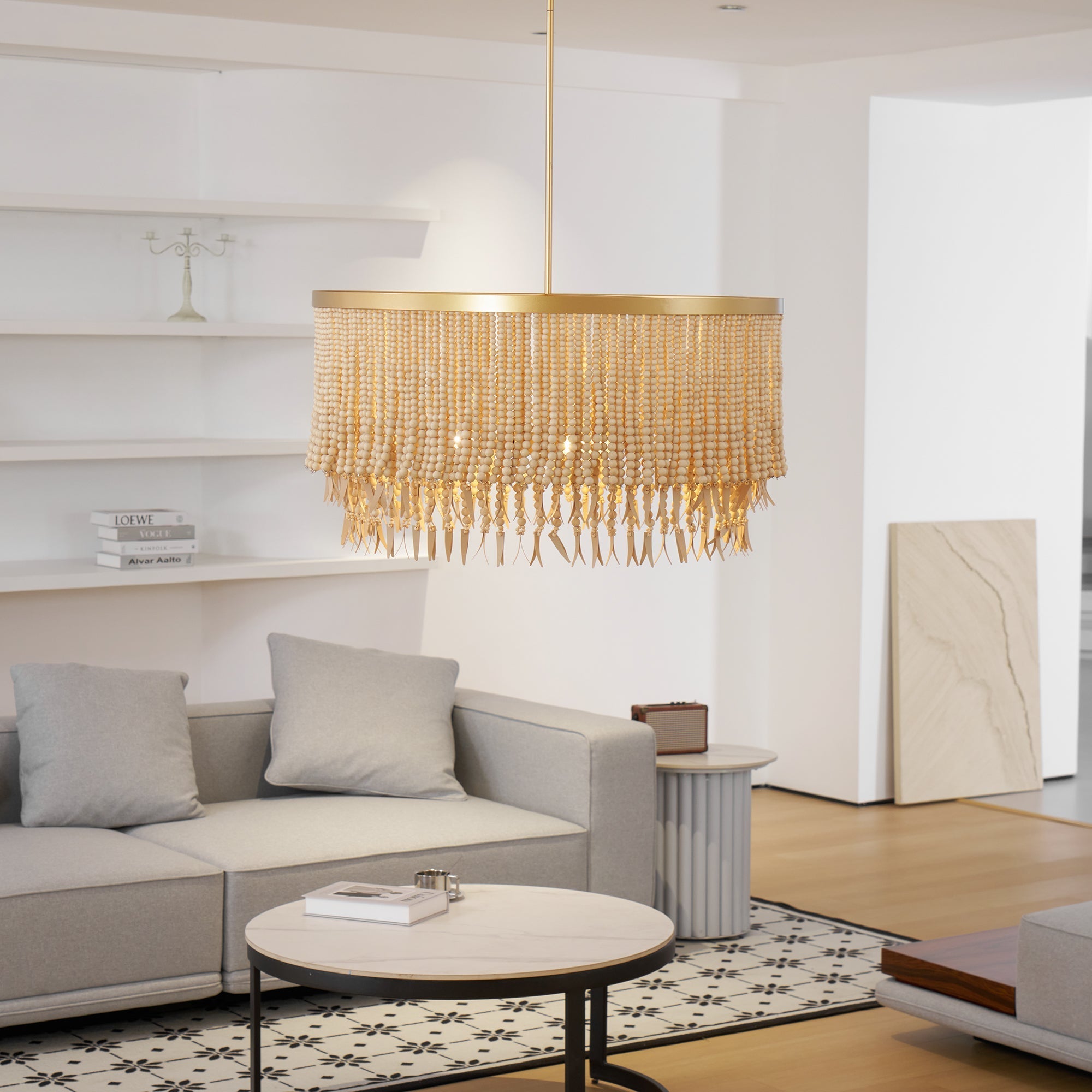Ljomuvyn Postmodern Luxury Wood Metal Chandelier - Neutralighting