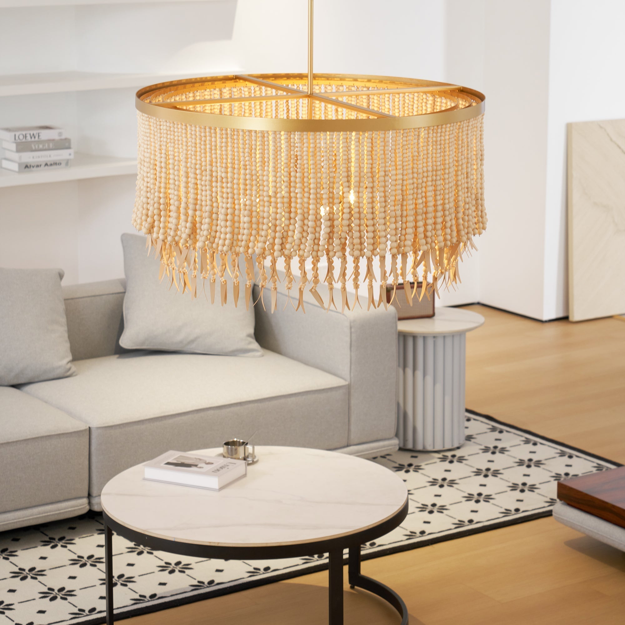 Ljomuvyn Postmodern Luxury Wood Metal Chandelier - Neutralighting