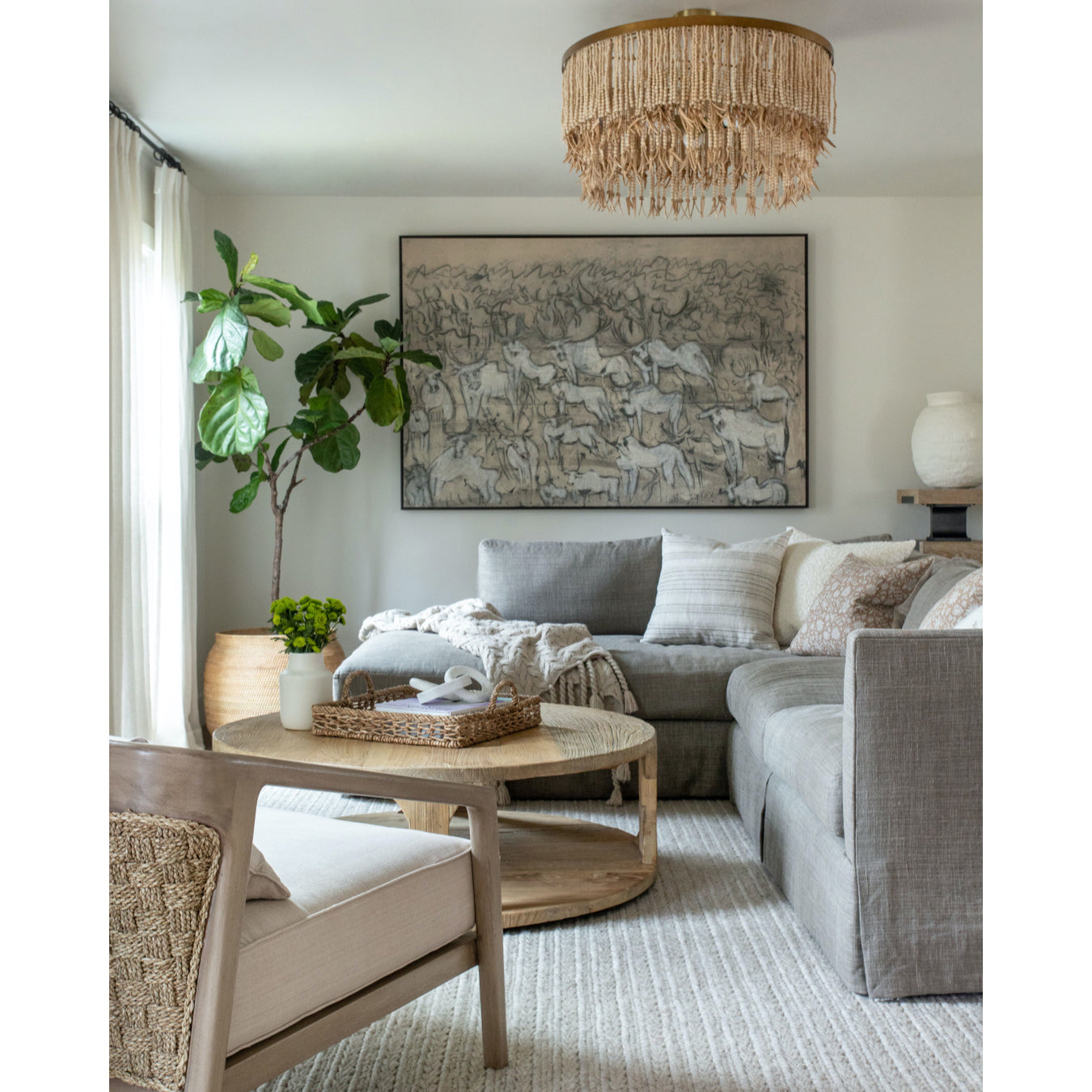 Ljomuvyn Postmodern Luxury Wood Metal Chandelier - Neutralighting