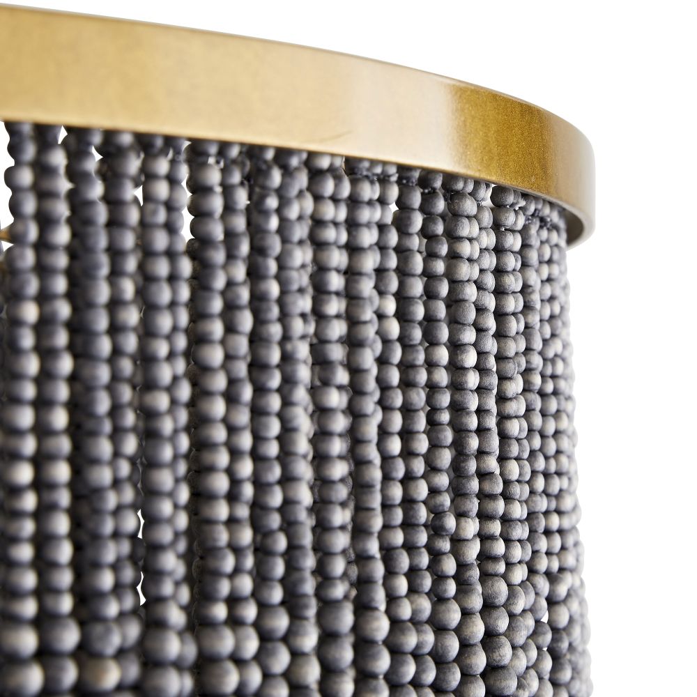 Odette Chandelier Wood and Coconut beads - Neutralighting