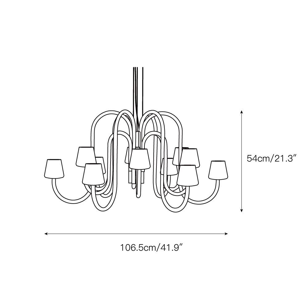 Ostruvyn Modern Premium Glass Chandelier - Neutralighting