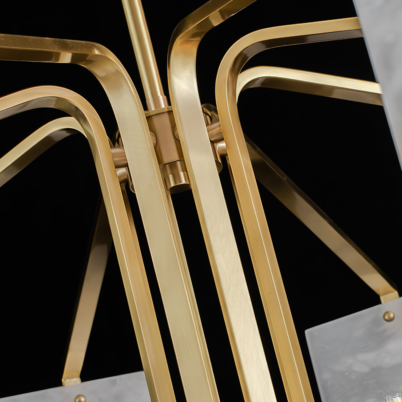Plotuvys Postmodern Luxury Brass Alabaster Chandelier - Neutralighting