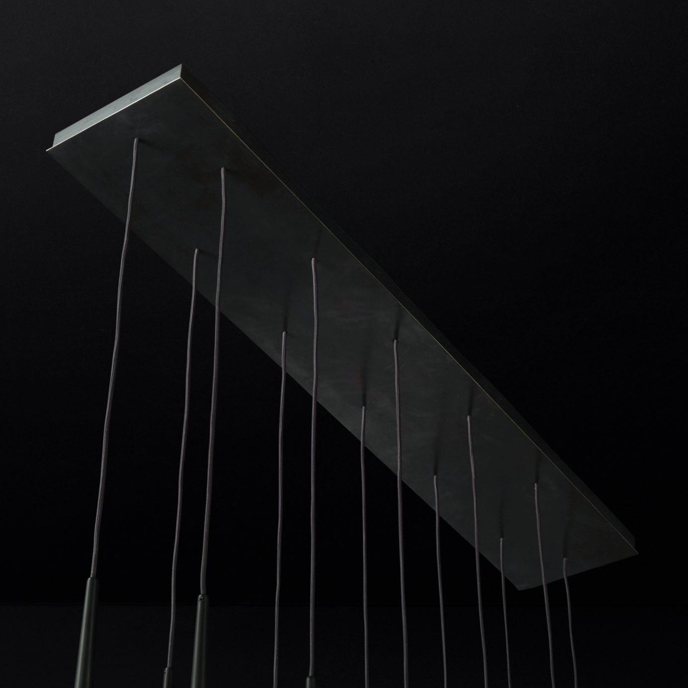 Chandelier with Polished Brass and Crystal Shades Minimalist - Neutralighting