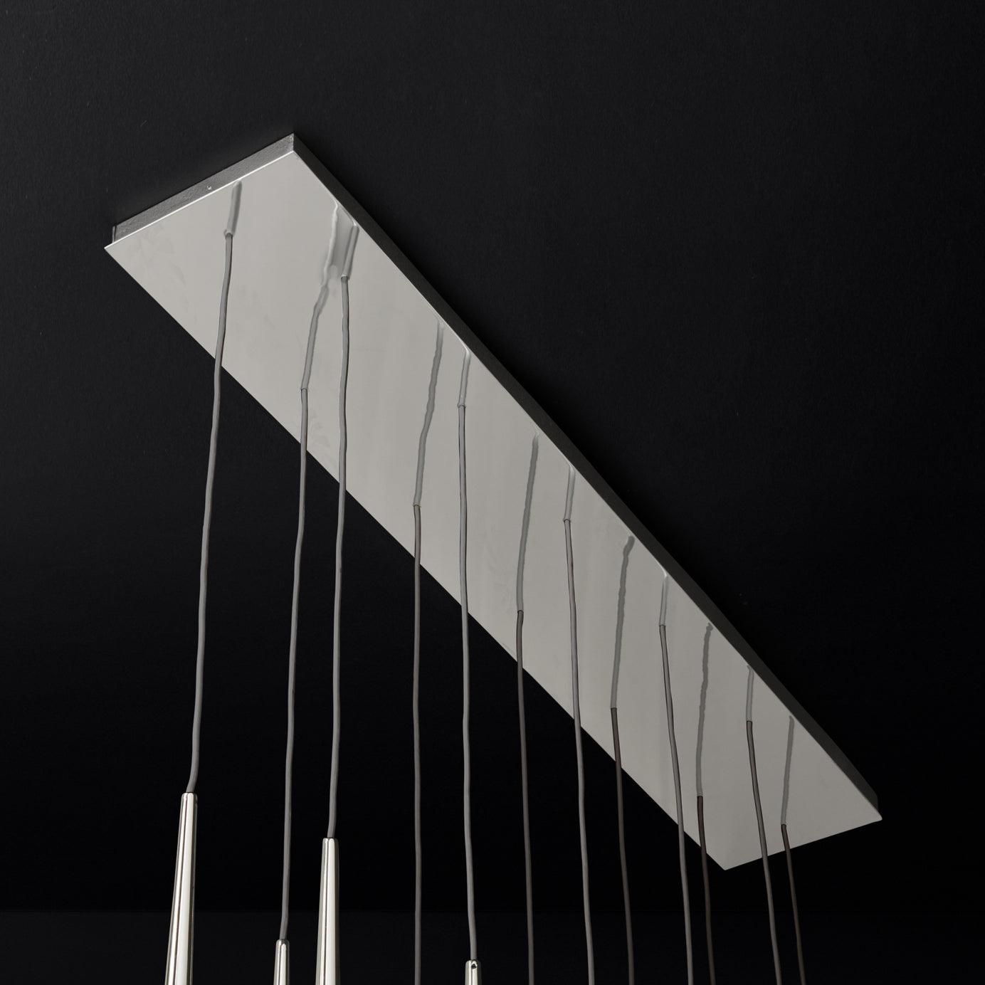 Chandelier with Polished Brass and Crystal Shades Minimalist - Neutralighting