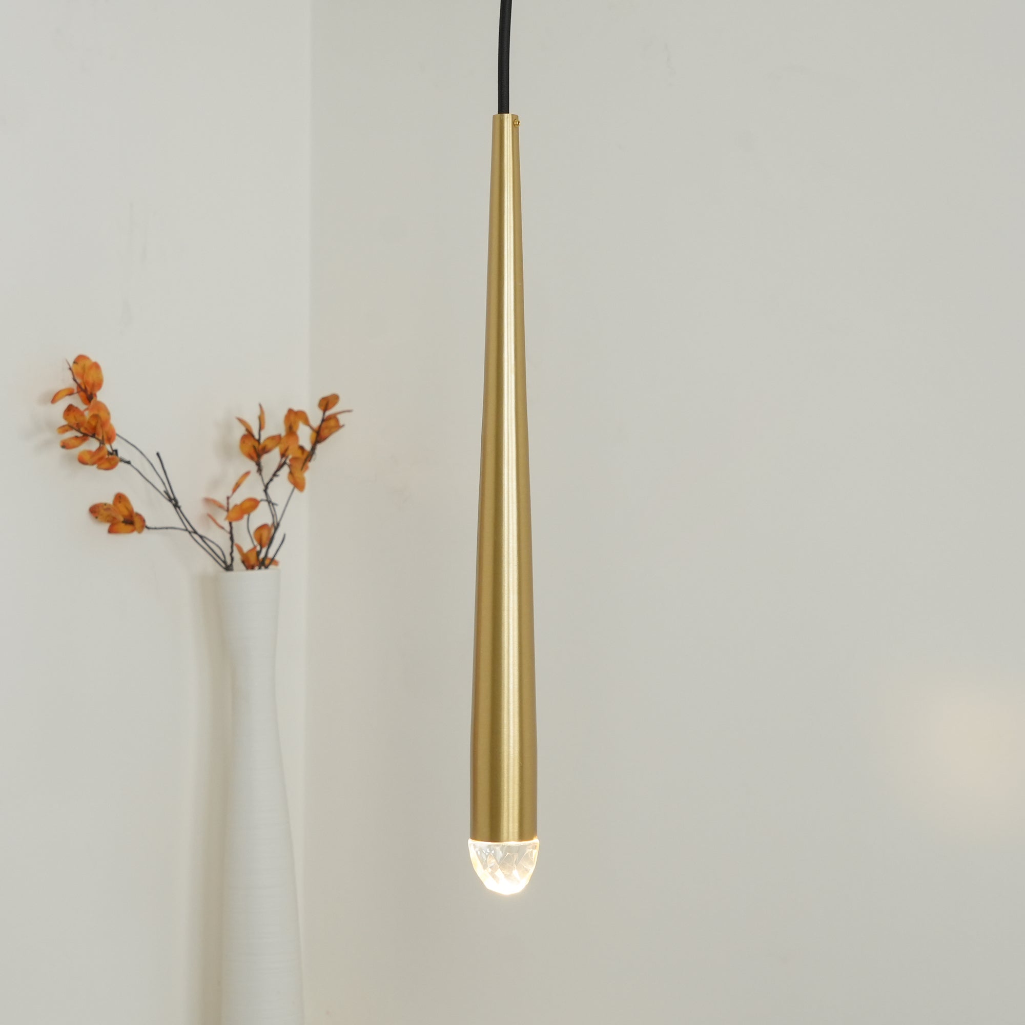 Chandelier Crystal Shade Brass Blackened Silver Luxe Staircase - Neutralighting