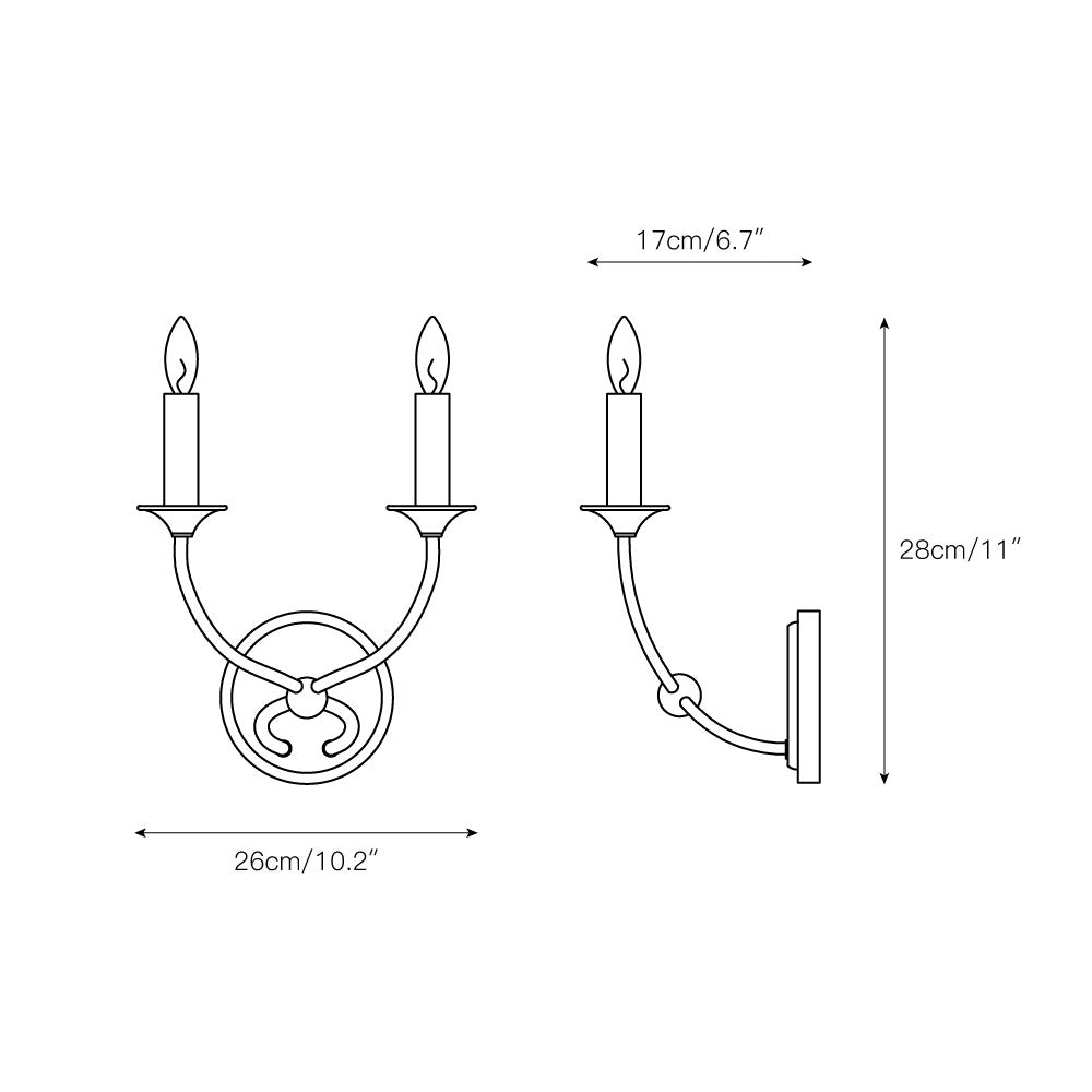 Qvistuvys Modern Minimalist Metal Wall Lamp - Neutralighting