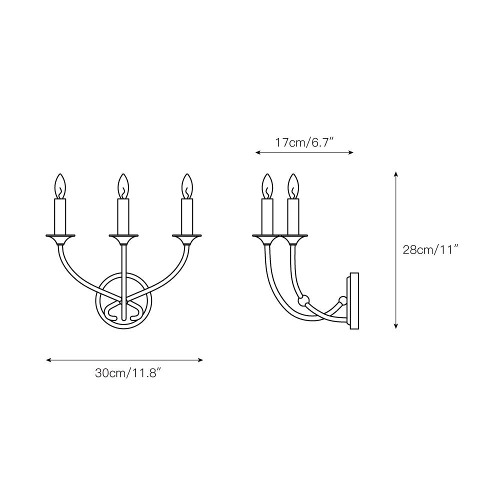 Qvistuvys Modern Minimalist Metal Wall Lamp - Neutralighting