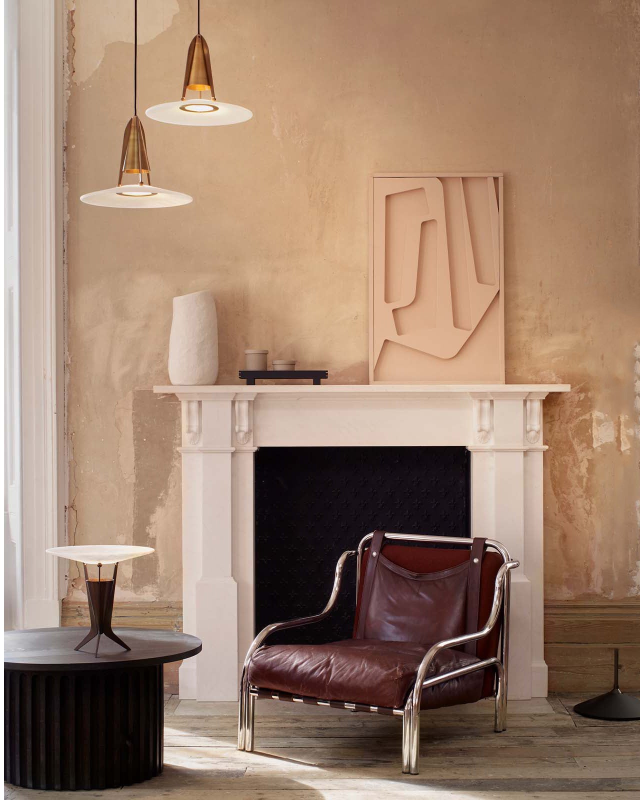 Aragon Pendant Light Alabaster Fusion - Neutralighting