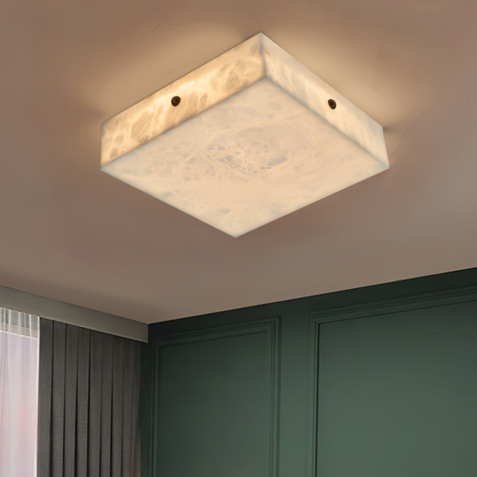 Rauduvys Modern Minimalist Alabaster Ceiling Light - Neutralighting