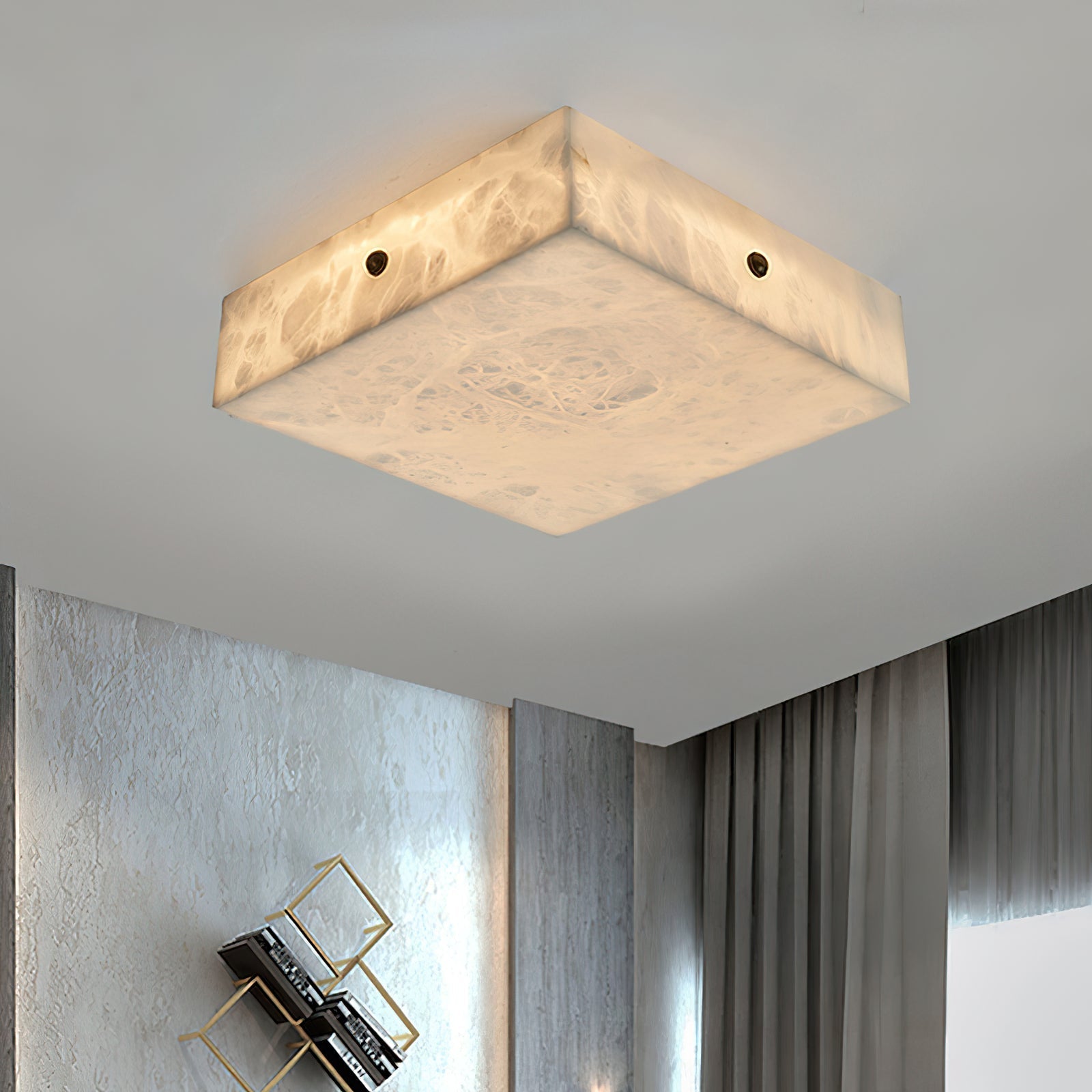 Rauduvys Modern Minimalist Alabaster Ceiling Light - Neutralighting