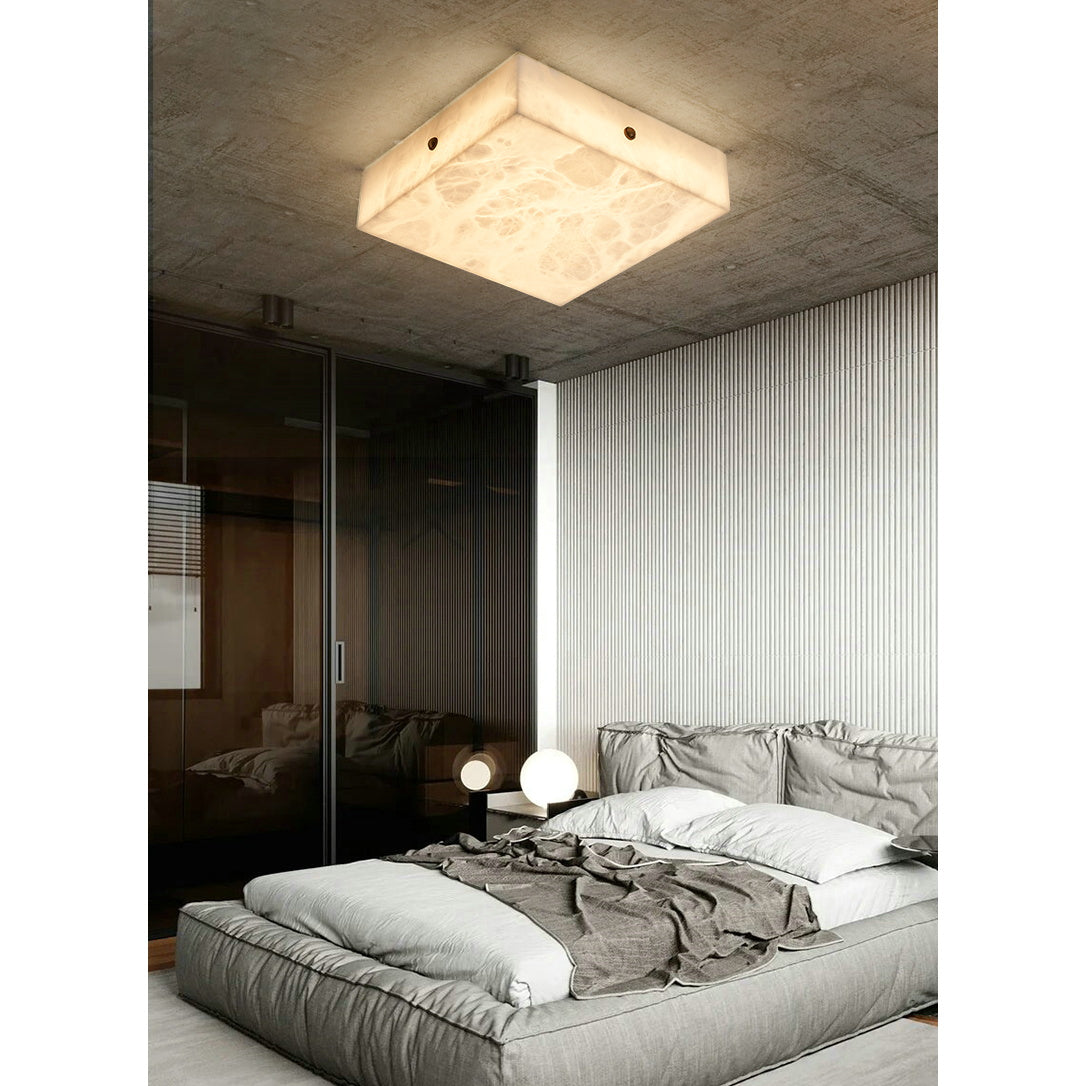 Rauduvys Modern Minimalist Alabaster Ceiling Light - Neutralighting