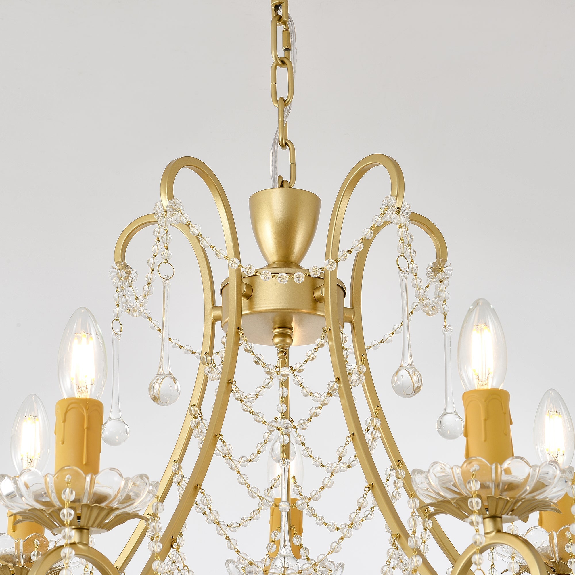 Qvistuvyo Individual Creativity Metal Glass Chandelier - Neutralighting
