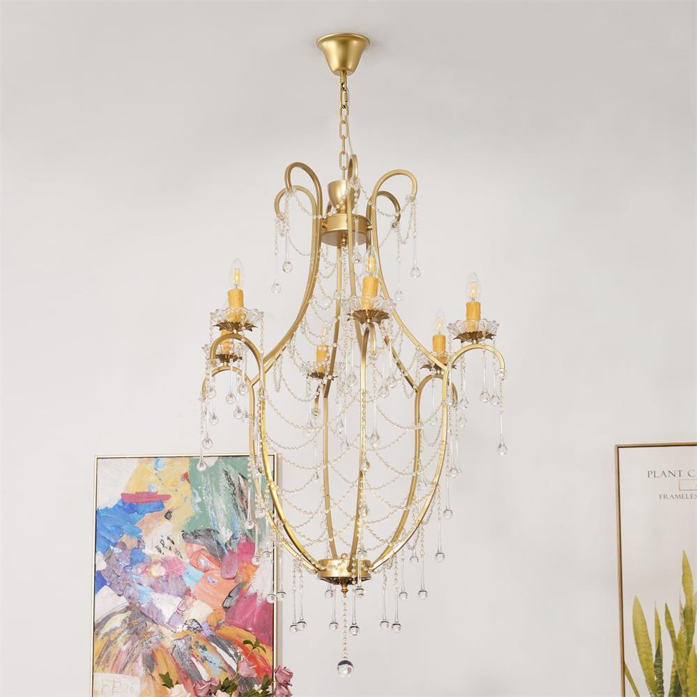 Qvistuvyo Individual Creativity Metal Glass Chandelier - Neutralighting