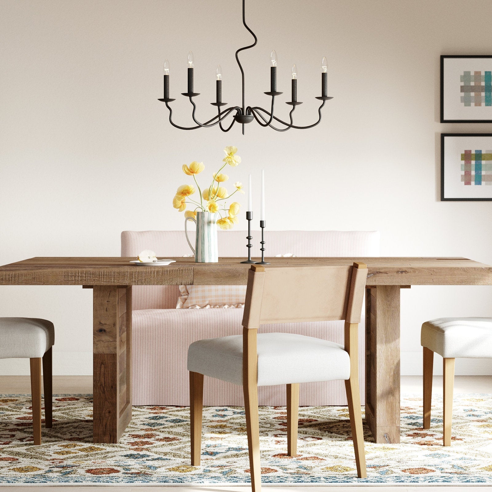 Rauduvyo Modern Minimalist Industrial Metal Chandelier - Neutralighting