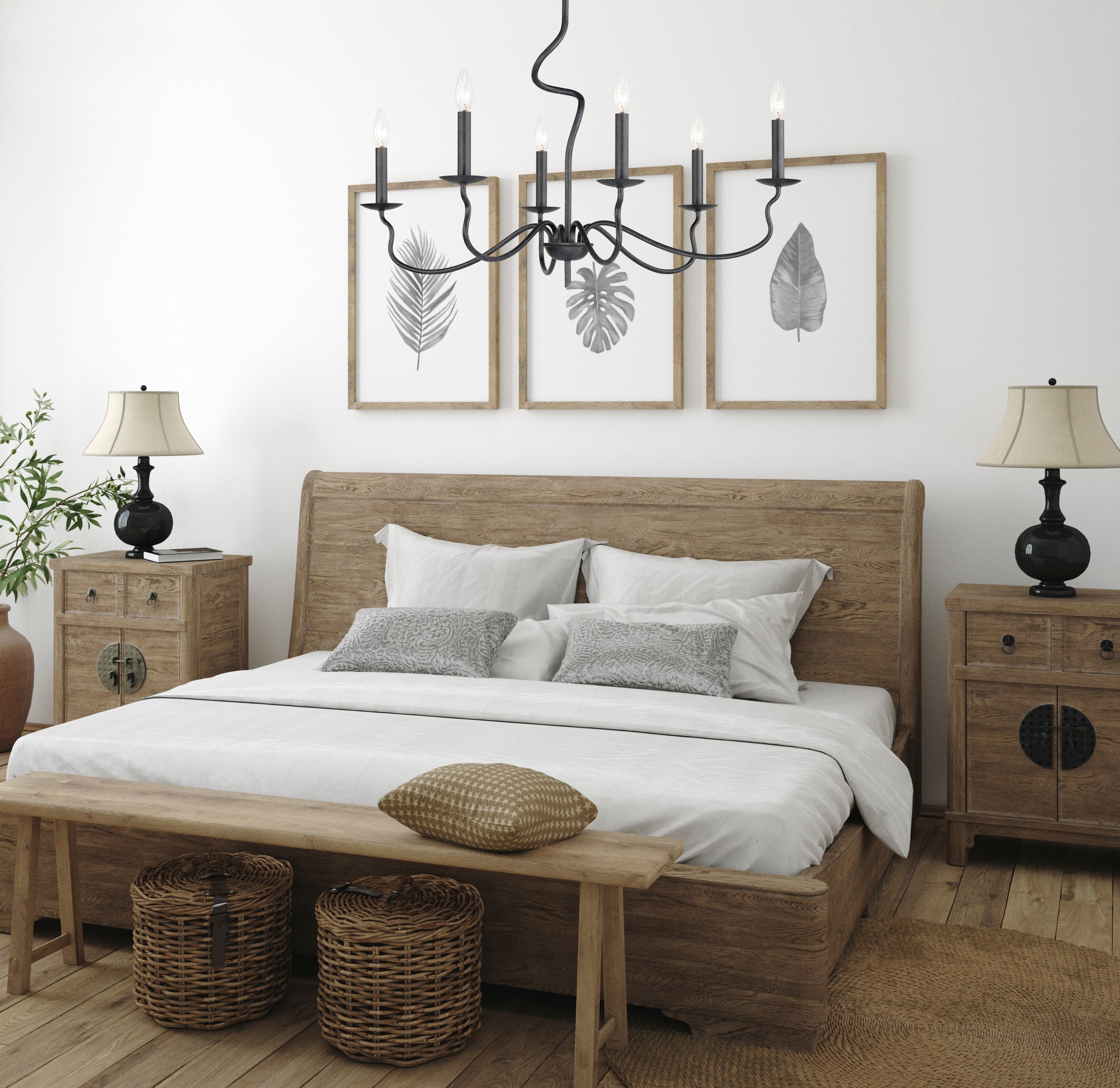 Rauduvyo Modern Minimalist Industrial Metal Chandelier - Neutralighting