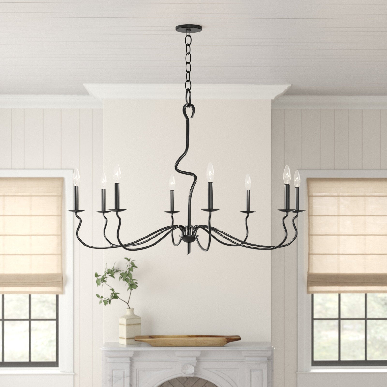 Rauduvyo Modern Minimalist Industrial Metal Chandelier - Neutralighting