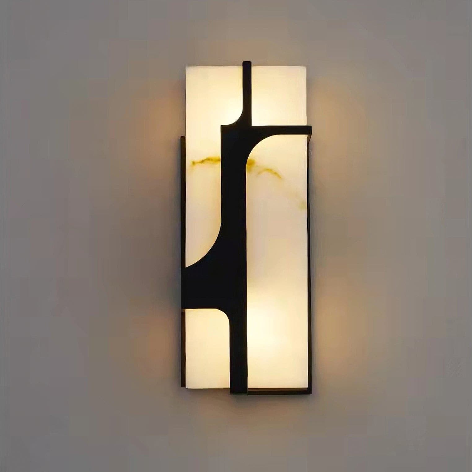 Ariel Wall Lamp Alabaster & Brass Elegance - Neutralighting