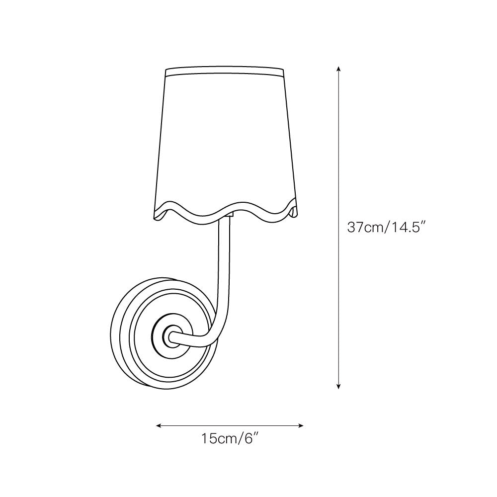 Sifuvyo Modern Minimalist Fabric Metal Wall Lamp - Neutralighting