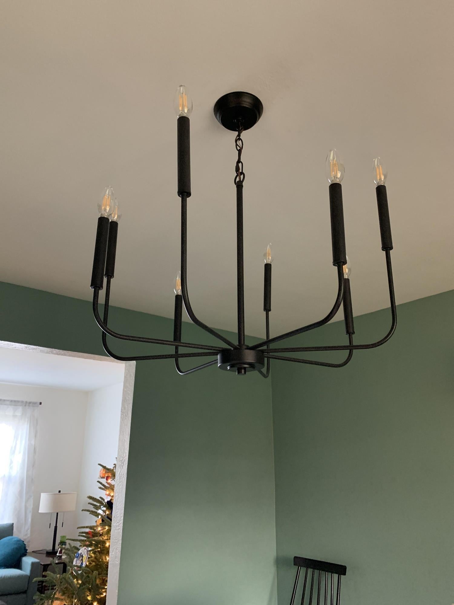Ulfuvys Modern Candle Industrial Metal Chandelier - Neutralighting