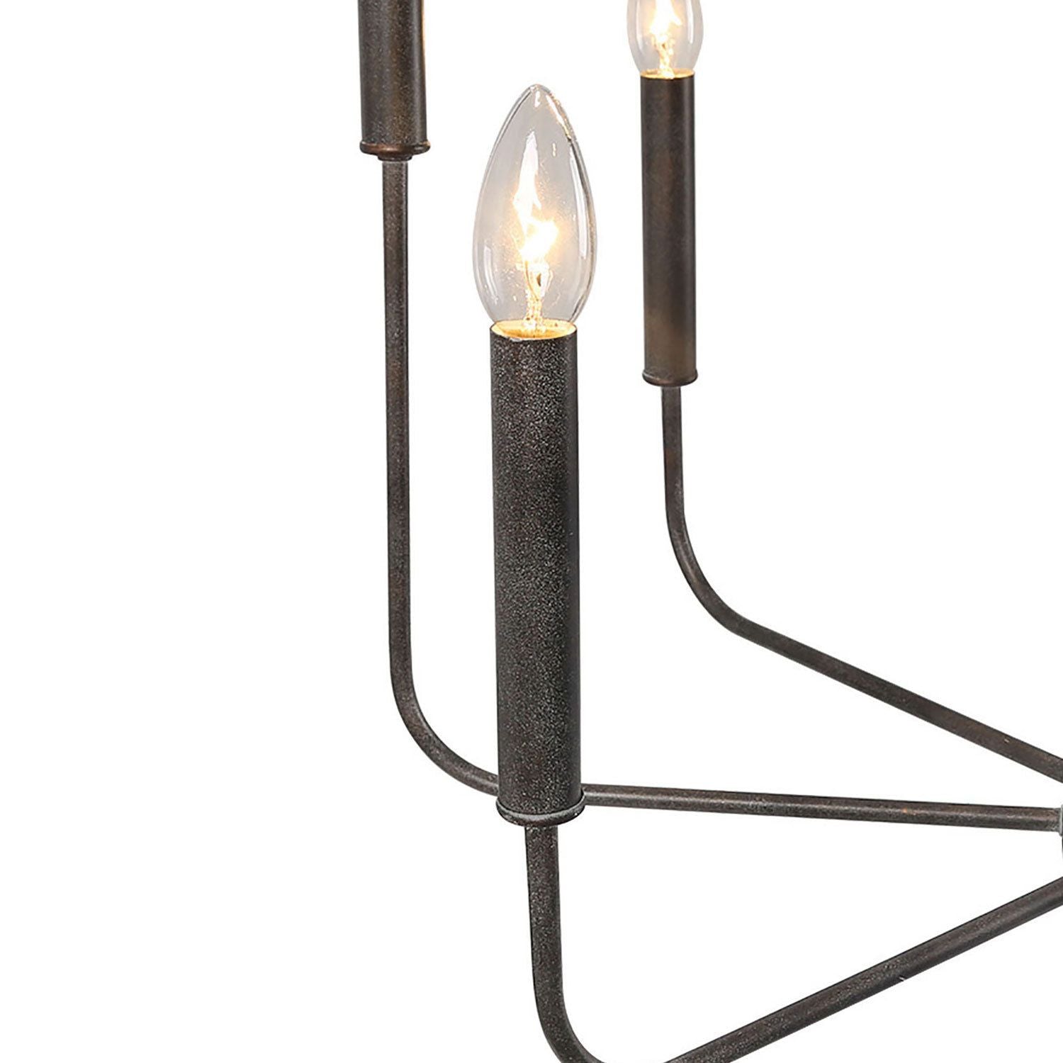 Ulfuvys Modern Candle Industrial Metal Chandelier - Neutralighting