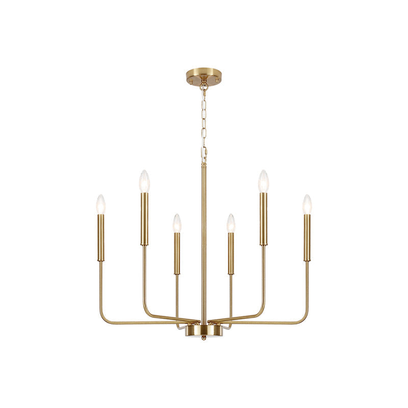 Ulfuvys Modern Candle Industrial Metal Chandelier - Neutralighting