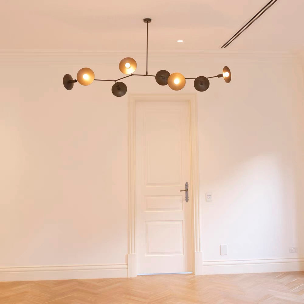 Tinduvyo Modern Minimalist Metal Glass Chandelier - Neutralighting